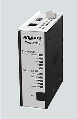 Anybus X-gateway - EtherNet/IP Scanner - PROFINET-IRT Device
